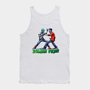 Tiger vs Zombie Fight Tank Top